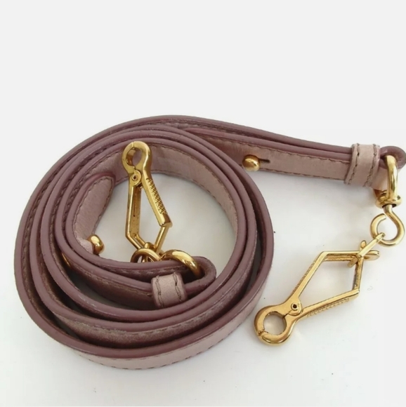 AUTHENTIC MIU MIU 197 2-WAY LOGO HARDWARE HANDBAG - Picture 5 of 11